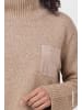 monari Strickpullover mit Brusttasche in Sesame