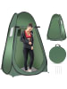 COSTWAY Pop-up-Duschzelt Toilettenzelt 120x120x190cm in Grün