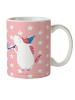 Mr. & Mrs. Panda Kaffeetasse Einhorn Party ohne Spruch in Rot Pastell