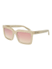 GCDS Unisex Sonnenbrille Rechtwinklig Gold