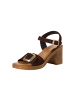 Tamaris Sandalen mit Absatz aus Leder Braun