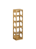 relaxdays 2x Weinregal in Natur - (B)14 x (H)53 x (T)12 cm