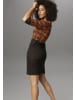 Aniston SELECTED Jerseykleid in zimt-schwarz-gemustert