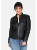 sheego Lederjacke in schwarz