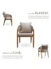 tectake Outdoor-Sessel im Rope-Design aus Akazienholz, wetterfest, 59x58x76