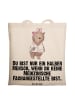 Mr. & Mrs. Panda Tote Bag Medizinische Fachangestellte Herz mit ... in Creme