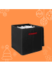 relaxdays Weihnachtskugel-Aufbewahrungsbox in Schwarz - (B)36,5 x (H)40 x (T)36,5 cm