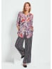 GOLDNER Verlängerte Viskosebluse mit Print in bunt / gemustert