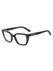 Love Moschino Damen Optische Fassungen Rechteck Braun