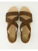 Terry Sandalen in Braun