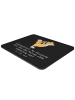 Mr. & Mrs. Panda Mousepad Eiskunstlauf Kunst mit Spruch in Schwarz