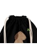 Mr. & Mrs. Panda Sportbeutel Hund Kleeblatt mit Spruch in Schwarz