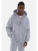COFI 1453 Basic ZIP Hoodie in Grau-Melange