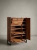 KADIMA DESIGN Schuhschrank Sheesham Massivholz, 88x40x120 cm, Stilvolles Design