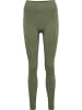 Hummel Hummel Tights Hmlmt Yoga Damen Dehnbarem Feuchtigkeitsabsorbierenden Nahtlosen in DEEP LICHEN GREEN