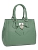 Cluty Handtasche Solcuore echt Leder in grün