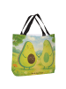 Mr. & Mrs. Panda Shopper Avocado Pärchen Design ohne Spruch in Weiß