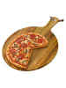 relaxdays Pizzabrett in Natur - (B)28 x (H)1,2 x (T)37,5 cm