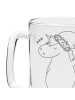 Mr. & Mrs. Panda Bierkrug Einhorn Weihnachtsmann ohne Spruch in Transparent
