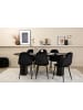 ebuy24 Essgruppe Bianca 65 (7-teilig) Schwarz 90 x 200 cm