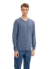 Tom Tailor Pullover Basic V-Neck in Blau