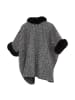 osha Damen Poncho in Schwarz