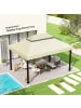 Outsunny Pavillon Ersatzdach 400L x 300B cm Cremeweiß