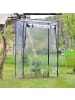 relaxdays Tomatengewächshaus in Transparent/ Schwarz - (B)100 x (H)150 x (T)50 cm