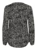 Kaffe Langarm-Bluse KApollie Regular fit in Black/Turtledove Graphic Dot