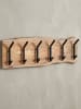 KADIMA DESIGN Design Wandgarderobe Akazie Massivholz / Metall 100 x 29 x 12,5 cm,