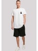 F4NT4STIC Long Cut T-Shirt Wizard Cat LONG TEE in weiß