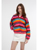 myMo Damen Bomberjacke in Mehrfarbig Neon Pink