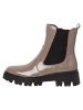 Tamaris COMFORT Chelsea Boot in TAUPE PATEN