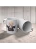 Mr. & Mrs. Panda Kaffeebecher Pfarrerin Herz ohne Spruch in Grau Pastell