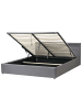 Beliani Doppelbett ARMELLE in Grau - (W) 188 x (H) 83 x (L) 216 cm