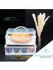 Intirilife Transportbox Behälter für Kuchen und Cupcakes 36.1 x 26.1 x 21.2 cm in Weiß