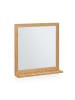 relaxdays Wandspiegel in Natur - (B)60 x (H)61,5 x (T)12 cm