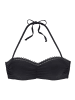 S. Oliver Bügel-Bandeau-Bikini-Top in schwarz