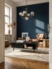 KADIMA DESIGN Couchtisch 110x60x43 cm mit Eiche-Dekor Wohnzimmertisch,