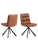 ebuy24 Esszimmerstuhl Dean Braun 2er Set
