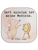 Mr. & Mrs. Panda Tischschoner Maus Dart spielen Design mit Spruch in Weiß