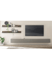 Furn.Design Wohnwand Thermo Eiche, grau, Wohnkombination 4-teilig 380 x 170 cm