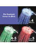 EASYmaxx Duschkopf LED - Duschzeit-Anzeige durch bunte LEDs