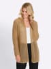 Sieh an! Ajourstrickjacke in camel