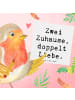 Mr. & Mrs. Panda Einladungskarte Spruch Trennung von den Eltern ... in Weiß