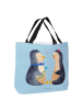 Mr. & Mrs. Panda Strandtasche Pinguin Pärchen ohne Spruch in Eisblau