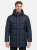 Winterjacke "A811" - Lange Steppjacke, mit Kapuze - in Navy