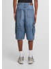 Urban Classics Jeans-Shorts in mid deep blue washed