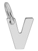 Adeliás Unisex Anhänger – Buchstabe N Buchstabenanhänger aus 925 Silber in silber