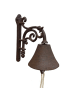 AltoBelli Glocke CAMPANELLO Metall Antik Rost Braun 19x18 cm